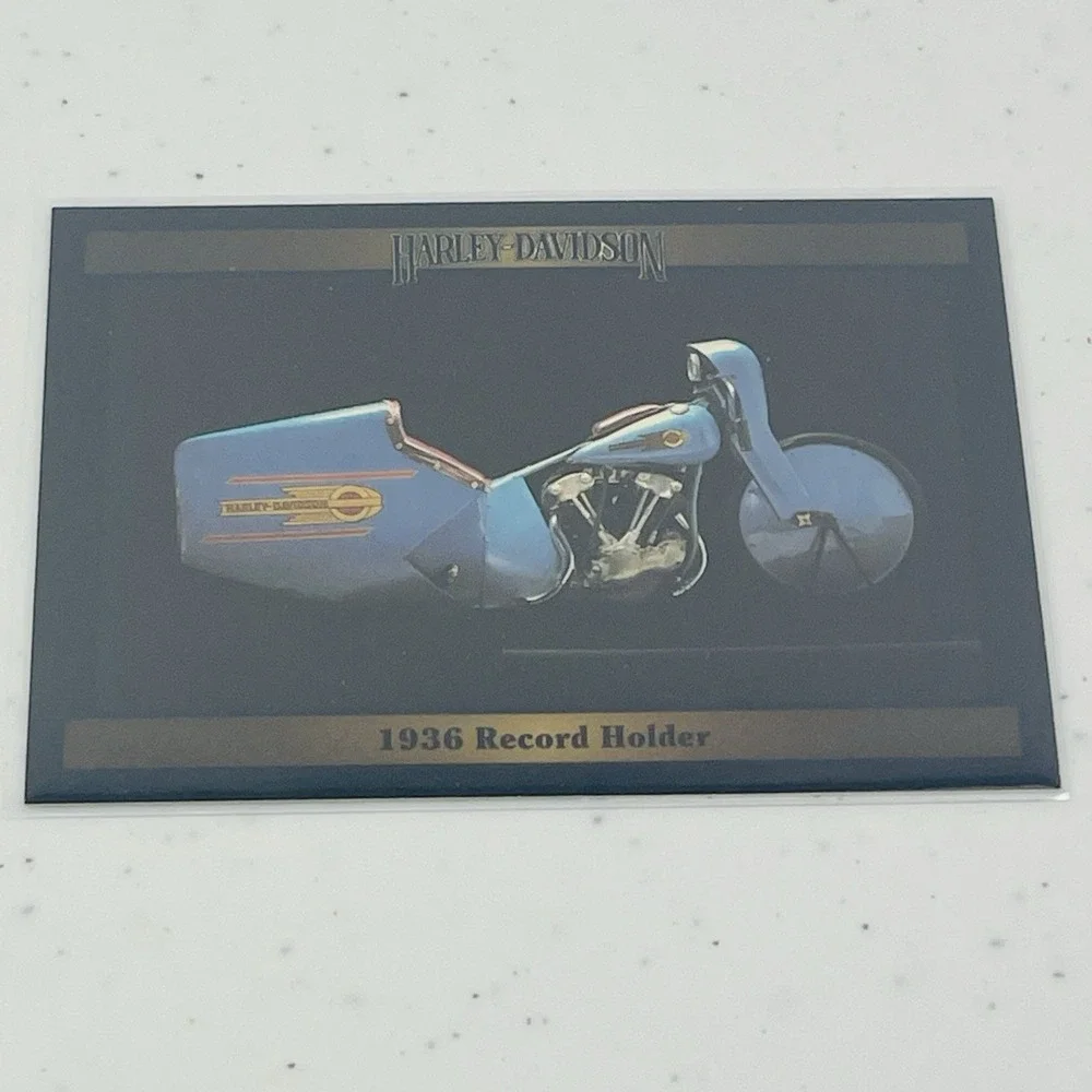 1992 Collect A Card Harley Davidson Series 2 1936 Record Holder Trading Card